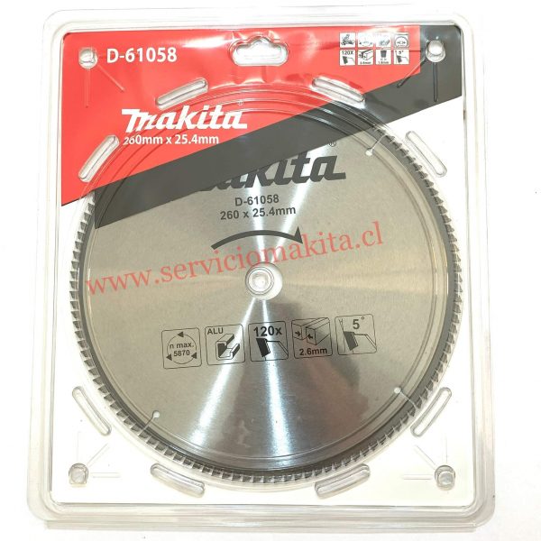 disco 10 aluminio d-61058 makita