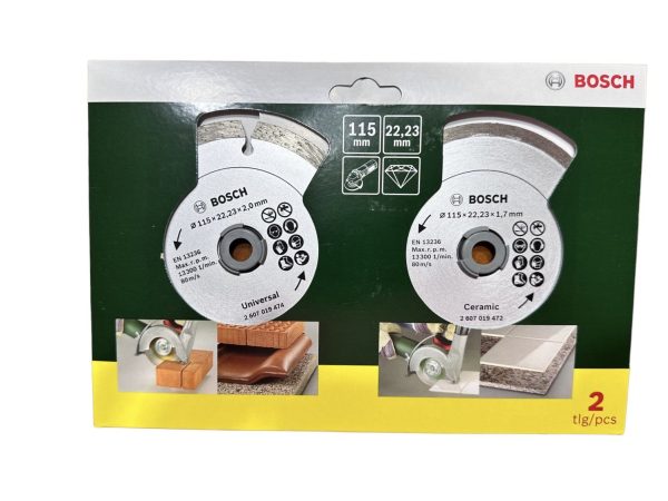 Set De Disco Diamantado De 4 1/2 Bosch 2607019478